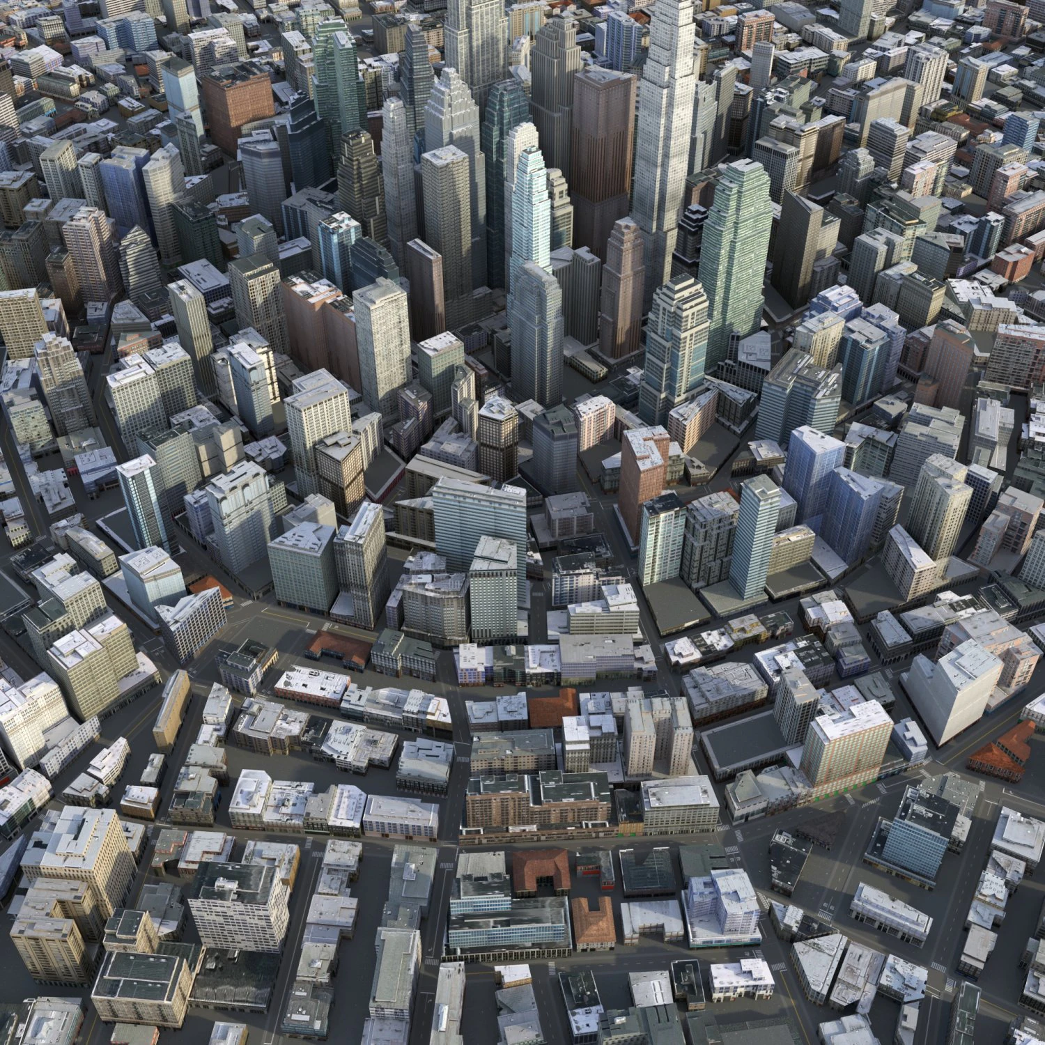 City 71 3D Model .c4d .max .obj .3ds .fbx .stl .blend