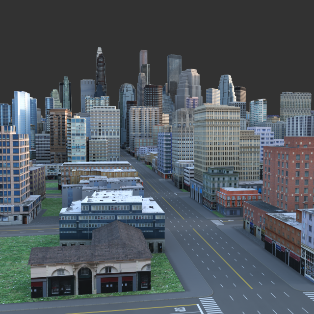 City 75 Modelo 3D .c4d .max .obj .3ds .fbx .stl .blend 