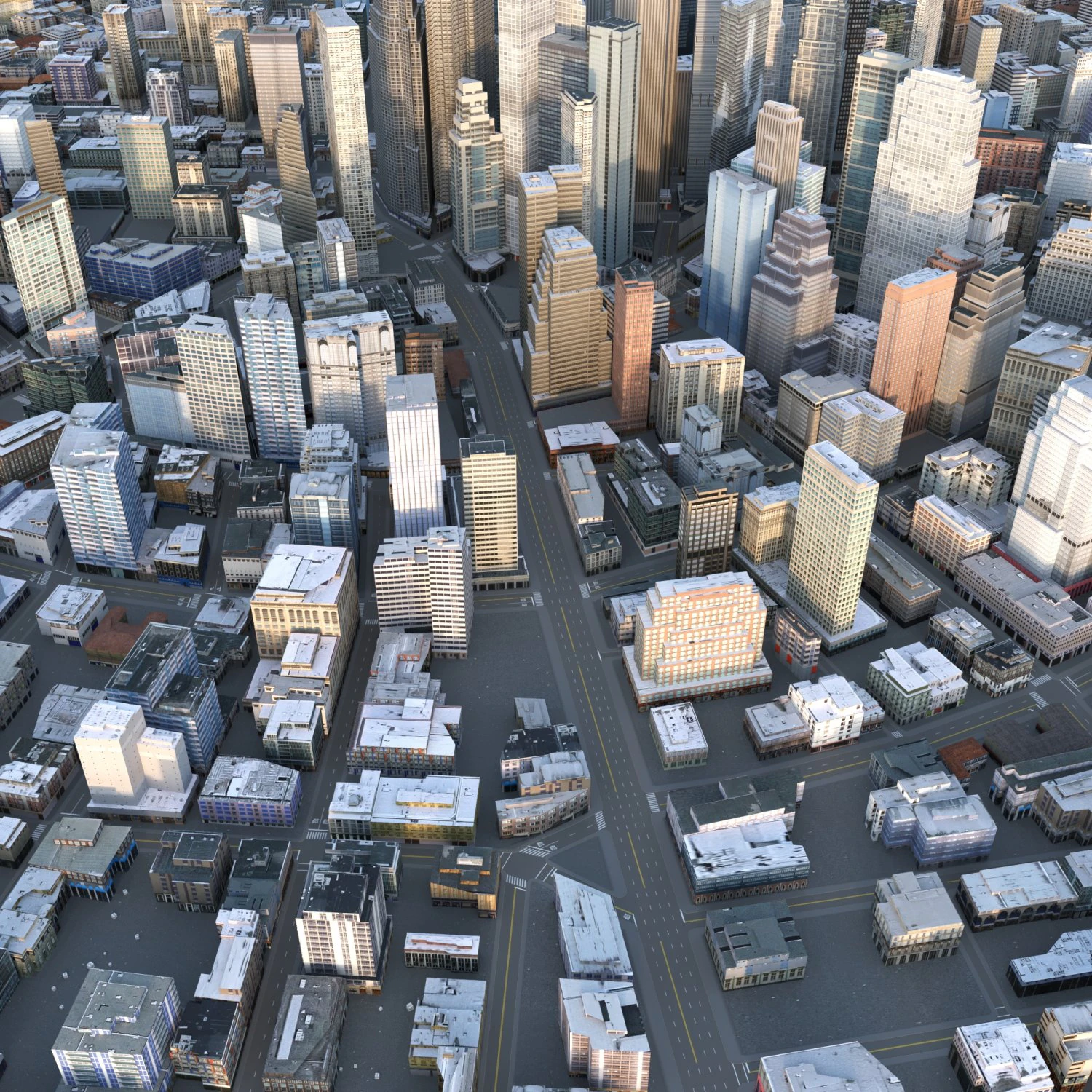 City 76 3D Model .c4d .max .obj .3ds .fbx .stl .blend 