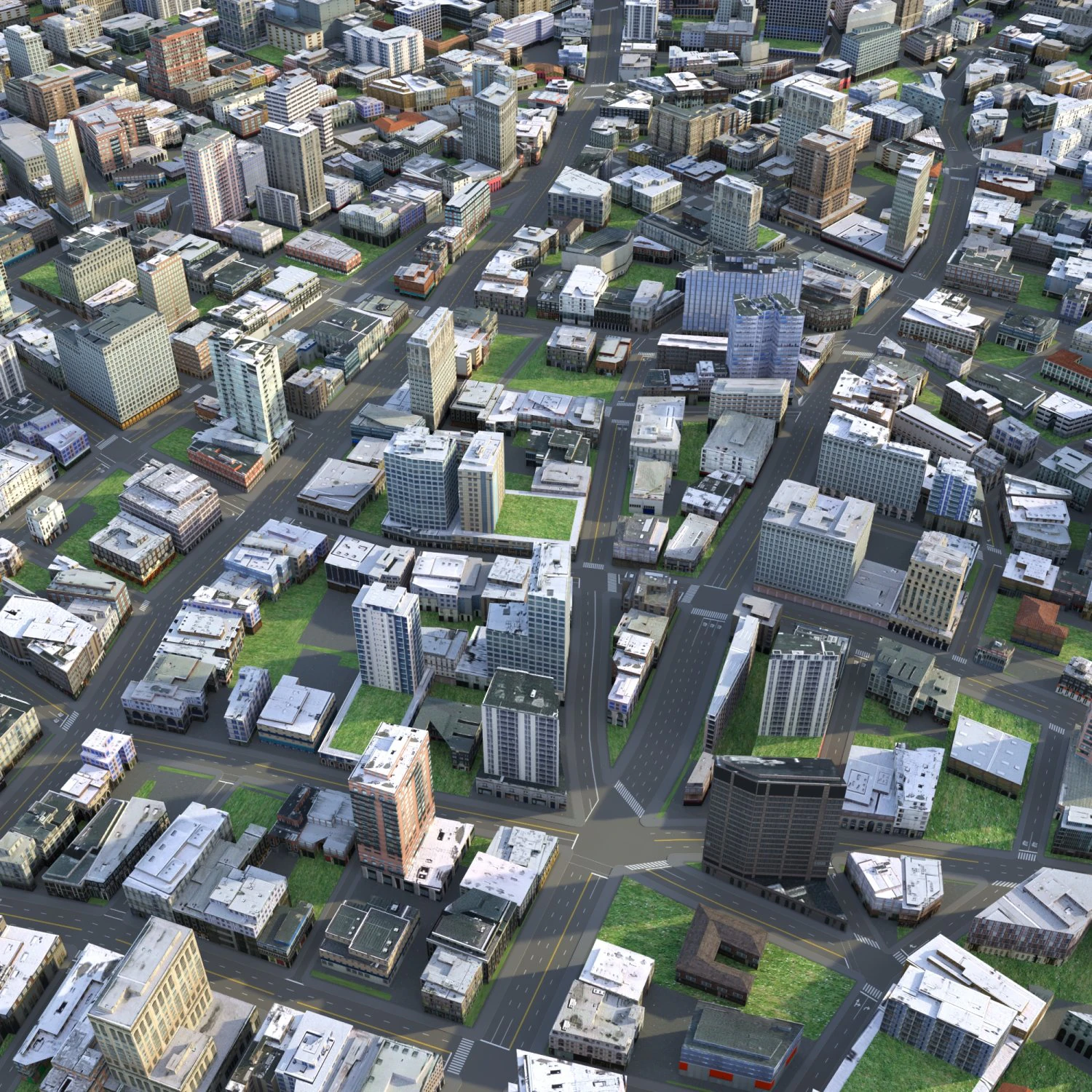 City 79 3D Model .c4d .max .obj .3ds .fbx .stl .blend 