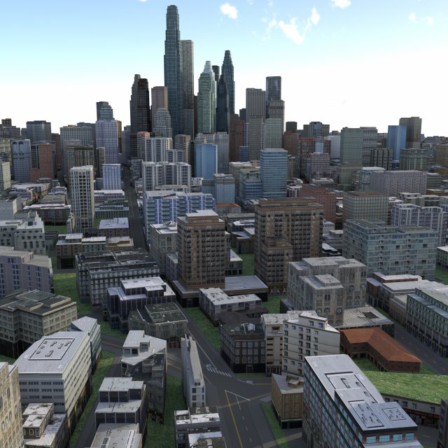 City 81 3D Модель .c4d .max .obj .3ds .fbx .stl .blend 