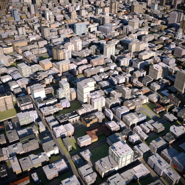City 14 Modelo 3D .c4d .max .obj .3ds .fbx .stl .blend
