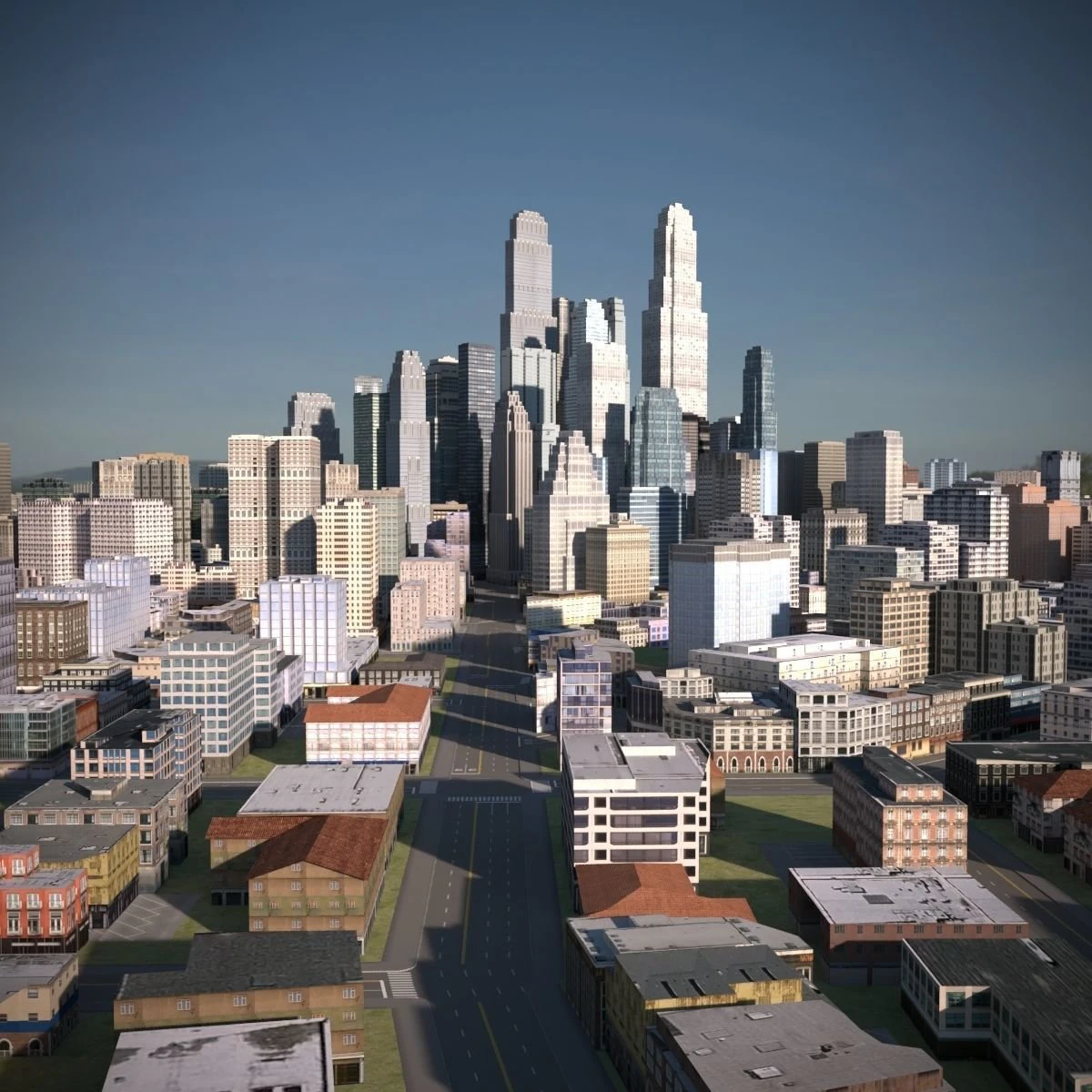 City 13 3D Model .c4d .max .obj .3ds .fbx .stl .blend