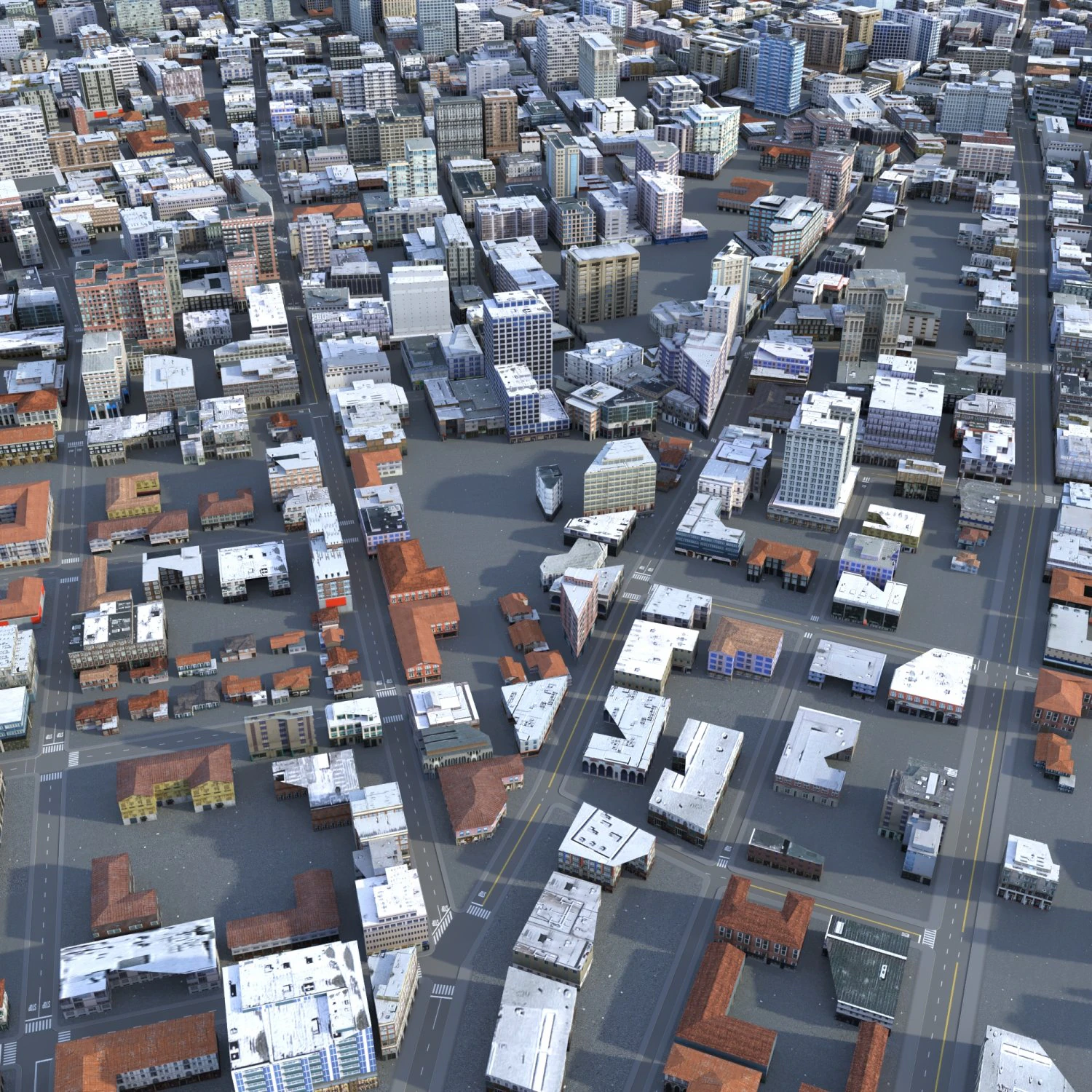 City 67 3D Model .c4d .max .obj .3ds .fbx .stl .blend 