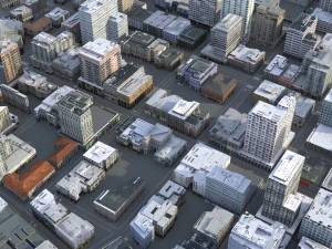 City 80 3D Model