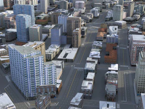 City 80 3D Model