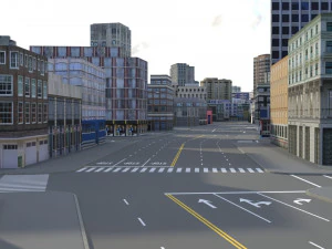 City 80 3D Model