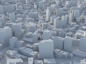 City 80 3D Model