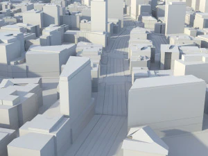 City 80 3D Model