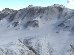 Snow landscape 01 3D 모델