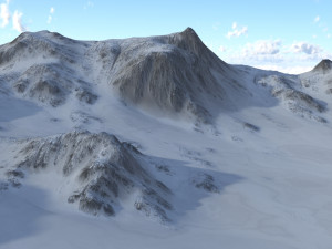 Snow landscape 01 3D 모델