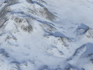 Snow landscape 01 3D Model