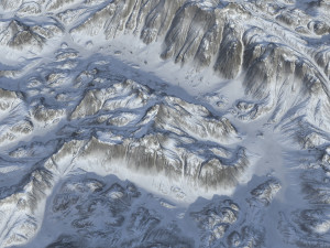 Snow landscape 03 3D Model