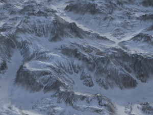 Snow landscape 03 3D Модель