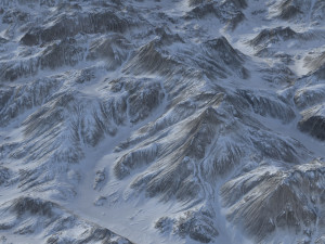 Snow landscape 03 3D Модель
