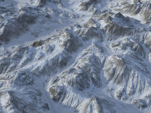 Snow landscape 03 3D Модель