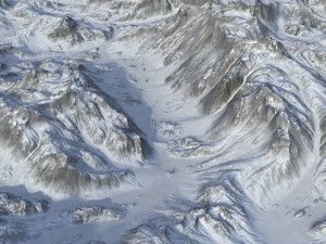 Snow landscape 03 3D Модель