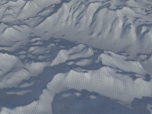 Snow landscape 03 3D Модель