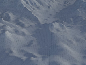 Snow landscape 03 3D Модель