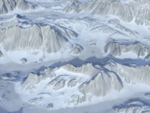 Paisaje nevado04 Modelo 3D