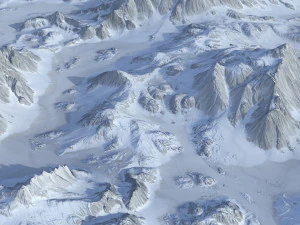 Paisaje nevado04 Modelo 3D