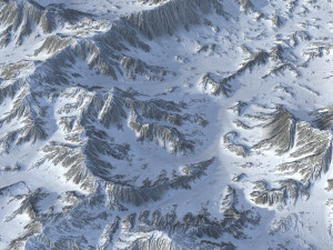 Snow landscape 06 3D-Modell