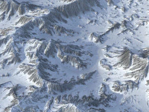 Paisagem de neve 06 Modelo 3D