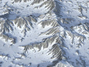 Snow landscape 06 3D Model