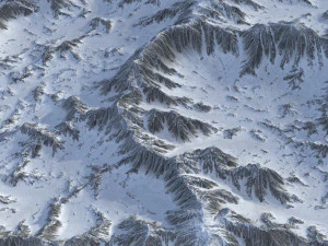 Snow landscape 06 3D Model
