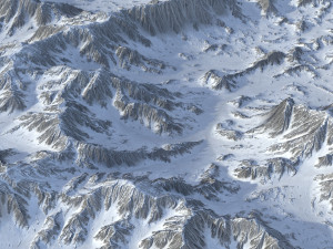 Snow landscape 06 3D 모델