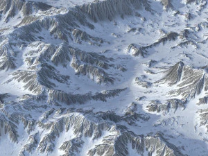 Snow landscape 06 3D Model
