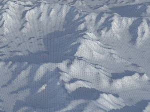 Snow landscape 06 3D Model