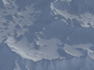 Snow landscape 06 3D Model