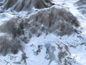 Snow landscape 07 3D Model