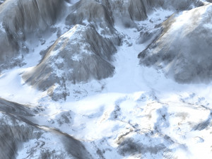 Snow landscape 07 3D Model