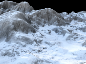 Snow landscape 07 3D Model
