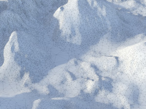 Snow landscape 07 3D Model