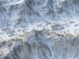 Snow landscape 08 Modelo 3D