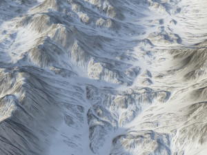 Snow landscape 08 Modelo 3D
