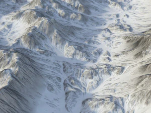 Snow landscape 08 3D Model