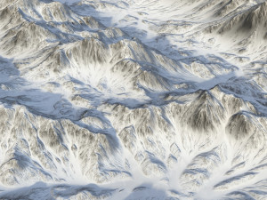Snow landscape 08 Modelo 3D