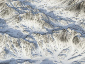 Snow landscape 08 3D Model