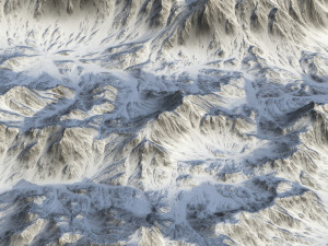 Snow landscape 08 Modelo 3D