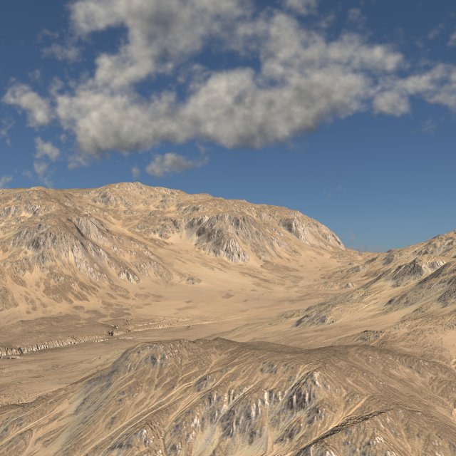 Desert land 01 Modelo 3D .c4d .max .obj .3ds .fbx .stl .blend 