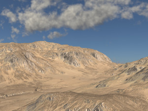 Desert land 01 3Dモデル