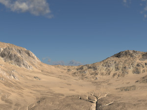 Desert land 01 Modelo 3D