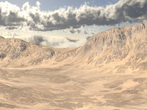 Desert land 01 Modelo 3D