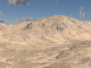 Desert land 01 Modelo 3D