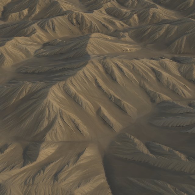 Desert land 03 Model 3D .c4d .max .obj .3ds .fbx .stl .blend 