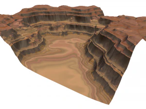 Desert land 08 3D Model